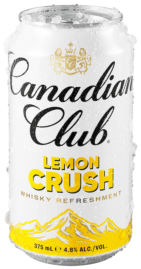 A can of CC Lemon Crush by Canadian Club